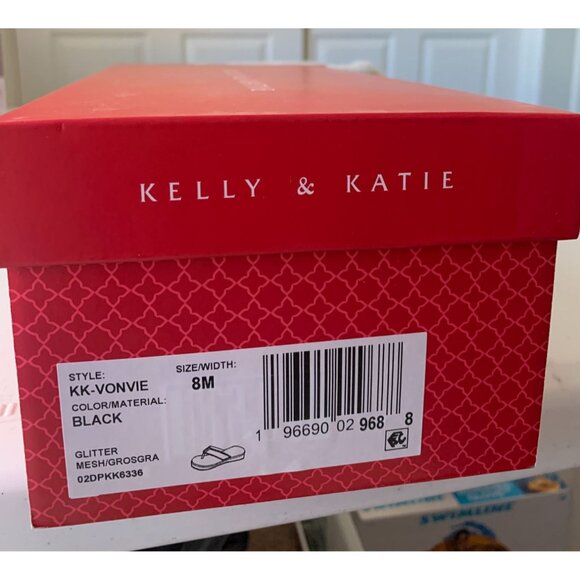 Kelly & Katie Womens Black Flip Flops Sandals Size 8 - Picture 8 of 8